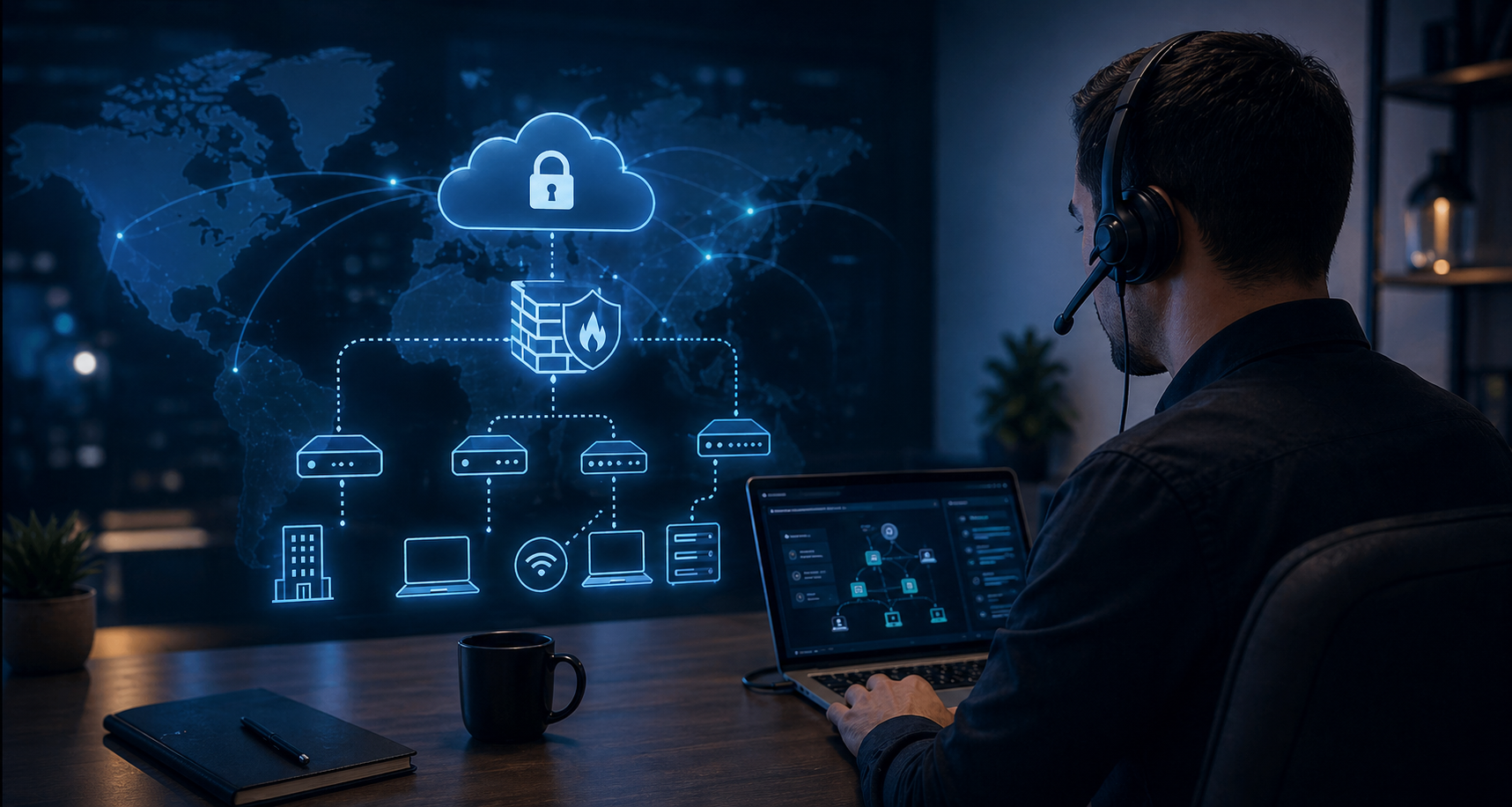 Remote-Netzwerkinstallation und Sicherheitsberatung